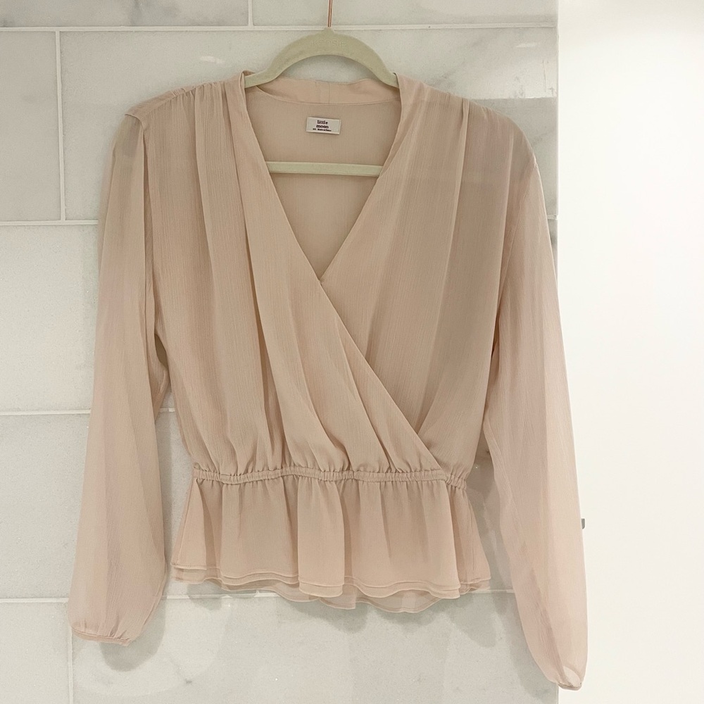 Aritzia Baby Pink Blouse
